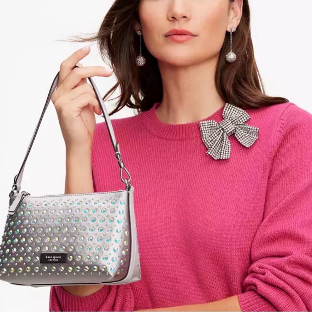 Kate Spade Lulu Crystal Embellished
East West Pochette NWT